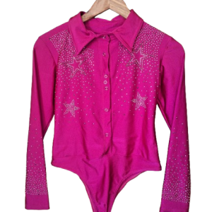 Body feminino de brilho