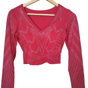 Cropped feminino de brilho
