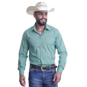 Camisa Xadrez Manga Longa