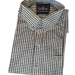 Camisa Xadrez Manga Curta Texas Farm