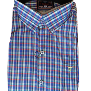 Camisa Xadrez Manga Curta Texas Farm