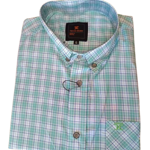 Camisa Xadrez Masculina Manga Curta