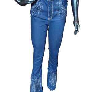 Calça Jeans Feminina de Brilho